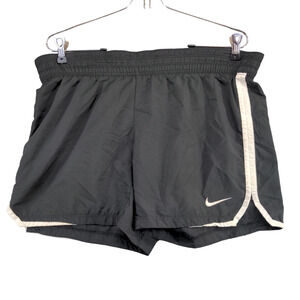 Nike Drifit Womens Athletic Shorts Black Size Small 4-6 Embroidered Swoosh